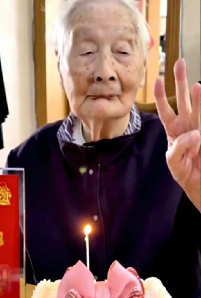 Centenarian food influencer enjoying local delicacies and defying aging stereotypes